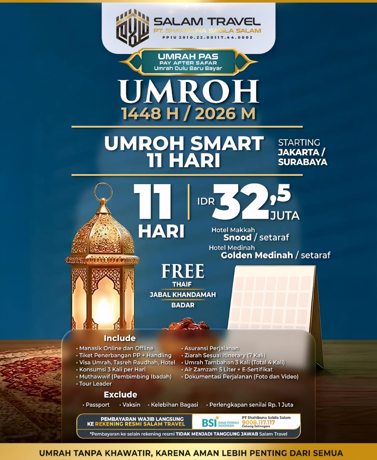 Paket Umroh 11 Hari